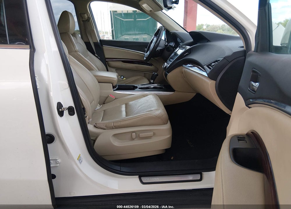 2015 ACURA MDX TECHNOLOGY PACKAGE VIN: 5FRYD3H45FB010662