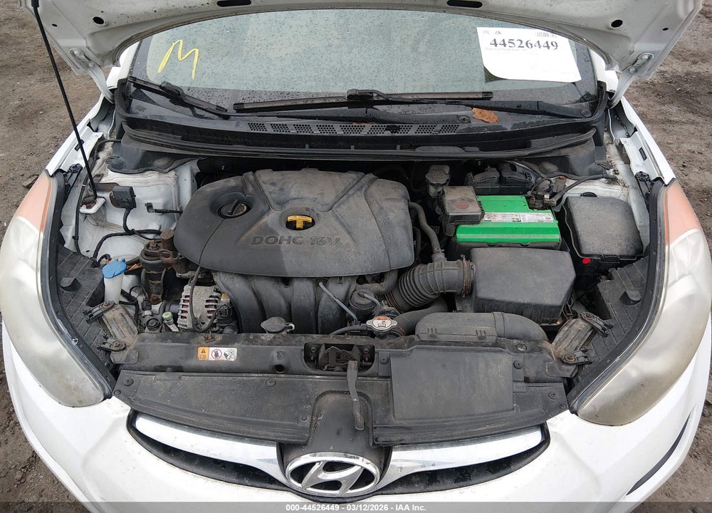 2013 HYUNDAI ELANTRA GLS VIN: 5NPDH4AE8DH367863