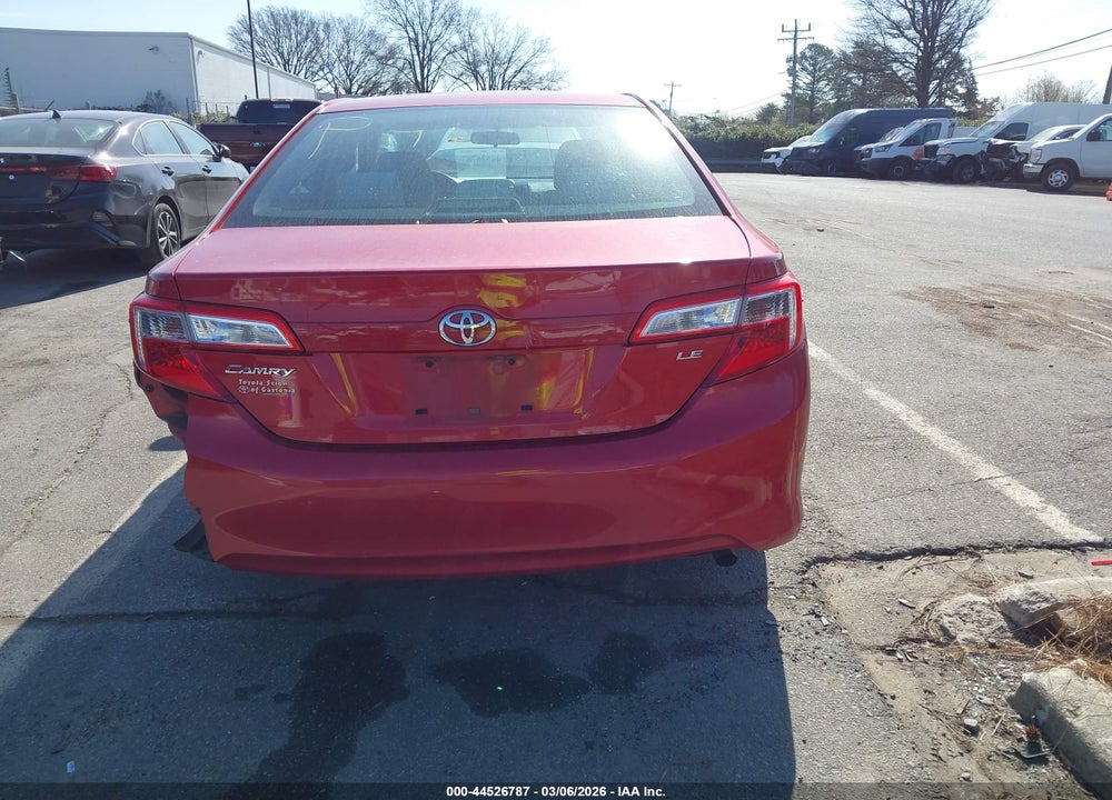 2012 TOYOTA CAMRY LE VIN: 4T1BF1FKXCU551972