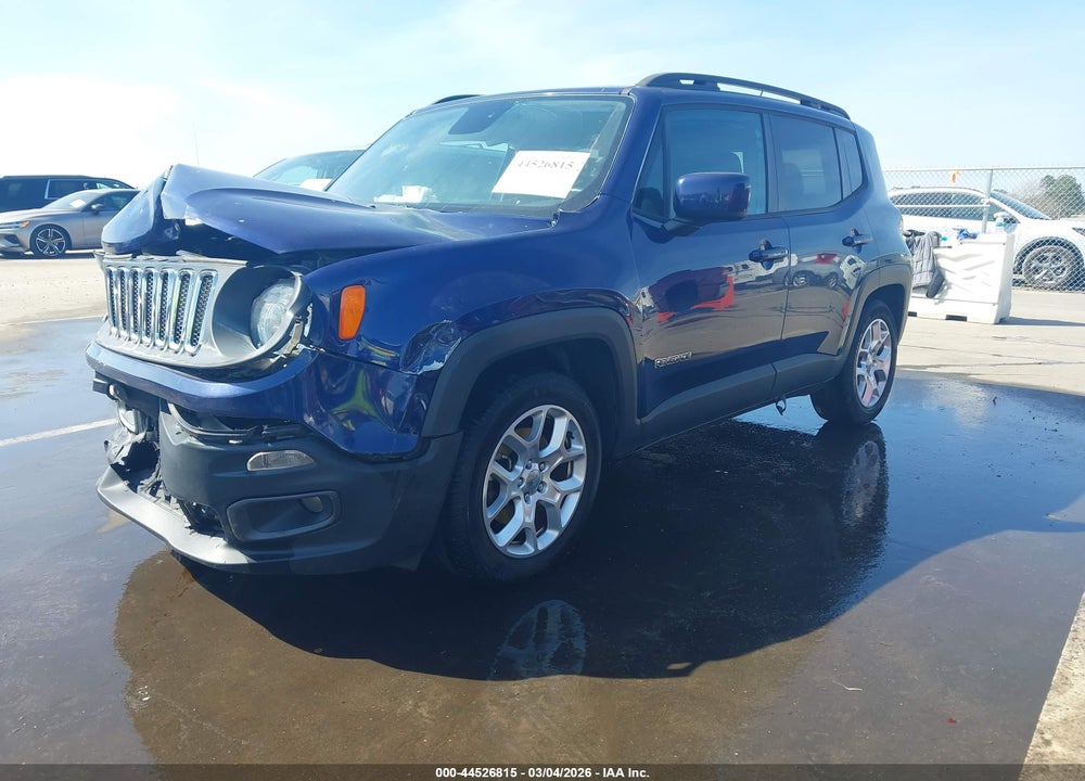 2017 JEEP RENEGADE LATITUDE FWD VIN: ZACCJABB2HPE44274