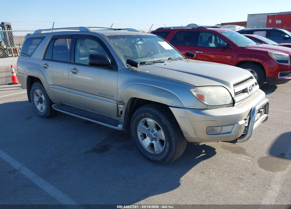 2003 TOYOTA 4RUNNER LIMITED V8 VIN: JTEBT17R138005493