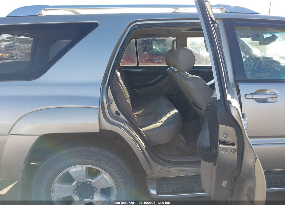 2003 TOYOTA 4RUNNER LIMITED V8 VIN: JTEBT17R138005493