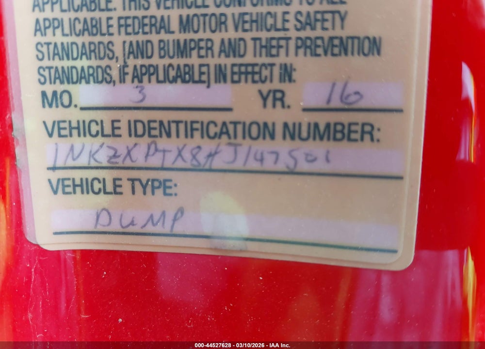 2017 KENWORTH T880 VIN: 1NKZXPTX8HJ147501