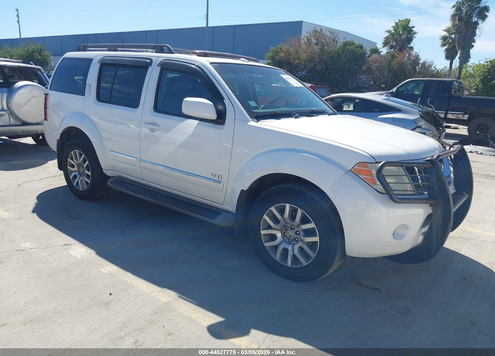2008 NISSAN PATHFINDER LE V8 VIN: 5N1BR18B98C611578