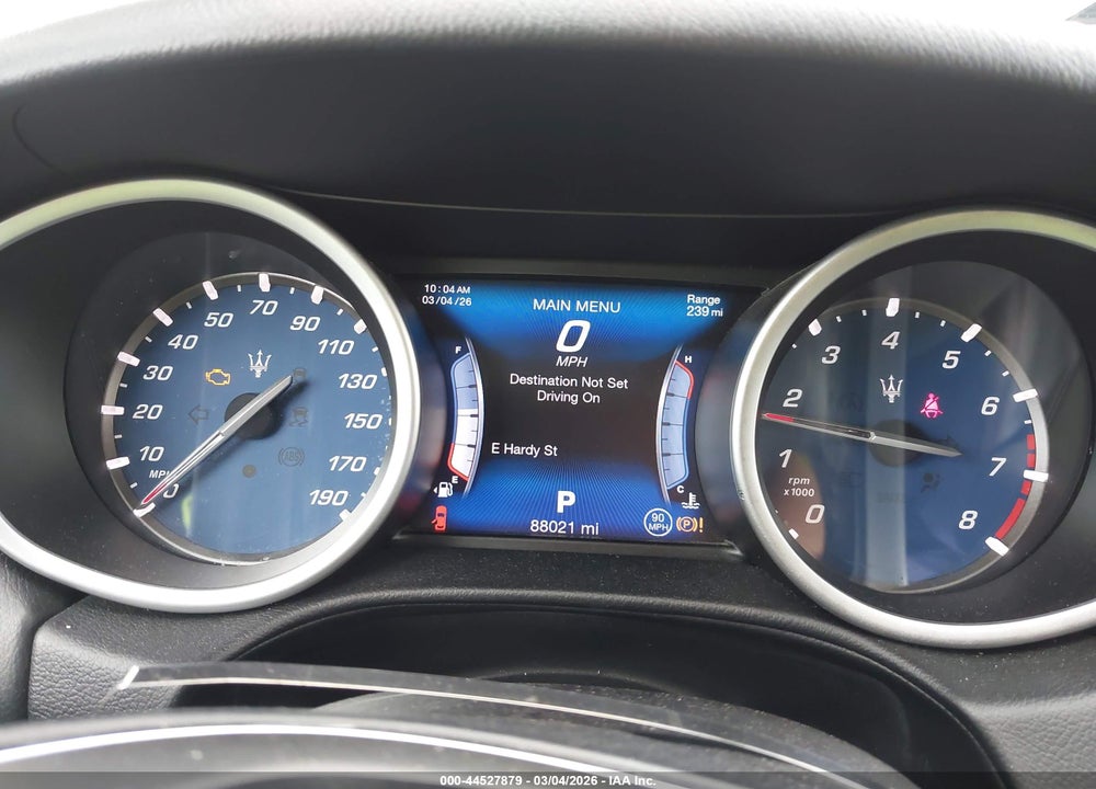 2017 MASERATI GHIBLI VIN: ZAM57XSA7H1218745