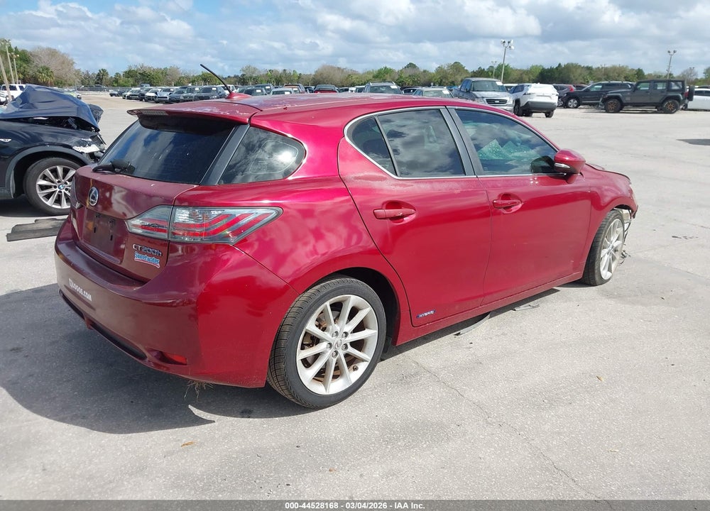 2011 LEXUS CT 200H PREMIUM VIN: JTHKD5BH5B2042781