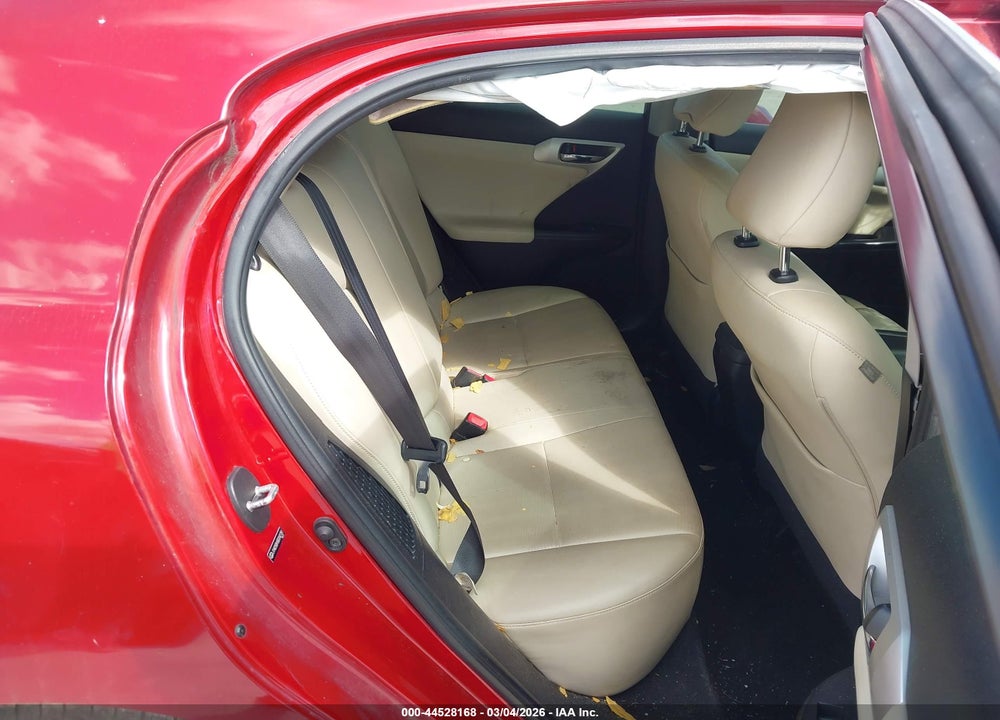 2011 LEXUS CT 200H PREMIUM VIN: JTHKD5BH5B2042781