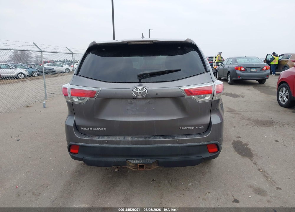 2014 TOYOTA HIGHLANDER LIMITED PLATINUM V6 VIN: 5TDDKRFH5ES048708