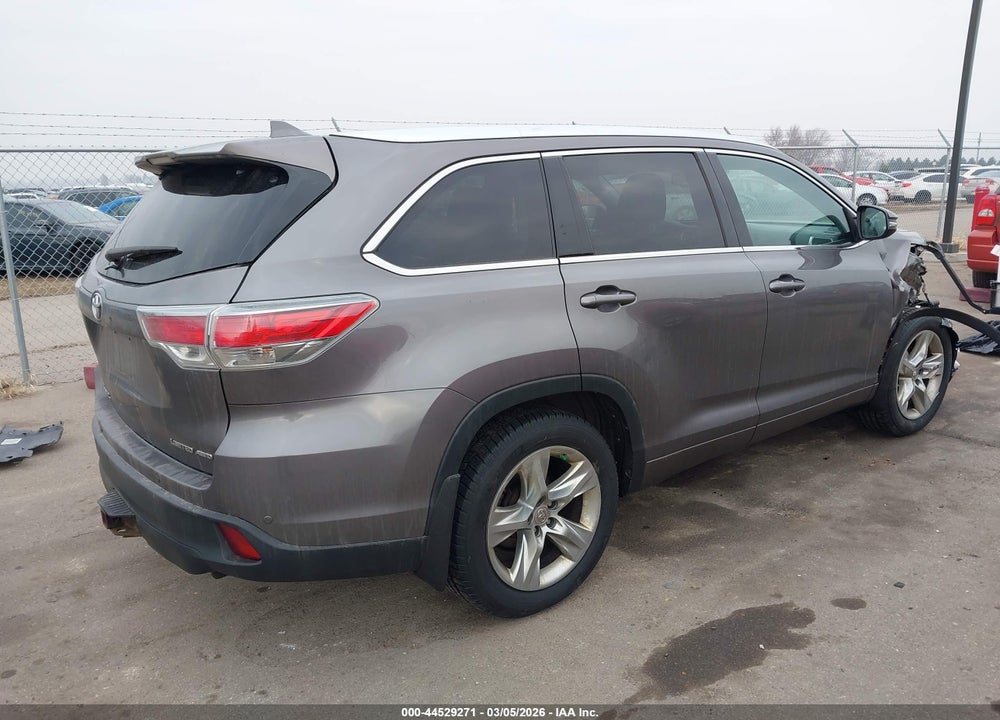 2014 TOYOTA HIGHLANDER LIMITED PLATINUM V6 VIN: 5TDDKRFH5ES048708