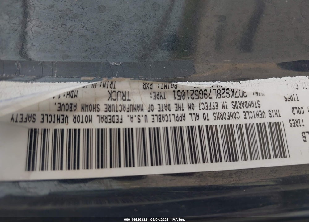 2009 DODGE RAM 2500 LARAMIE VIN: 3D7KS28L79G521051