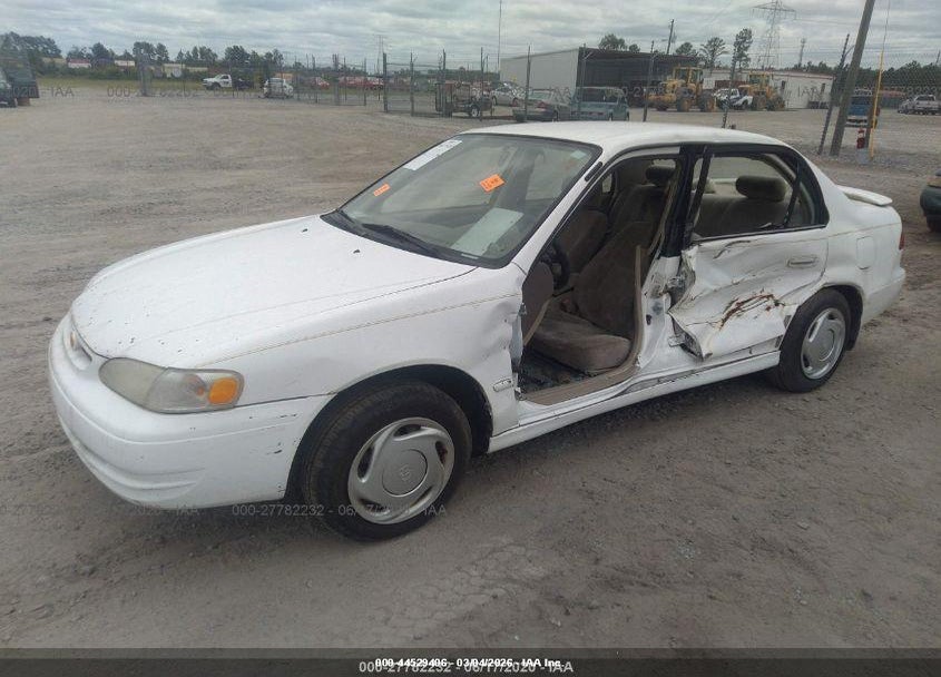 1999 TOYOTA COROLLA LE VIN: 2T1BR12E6XC168545