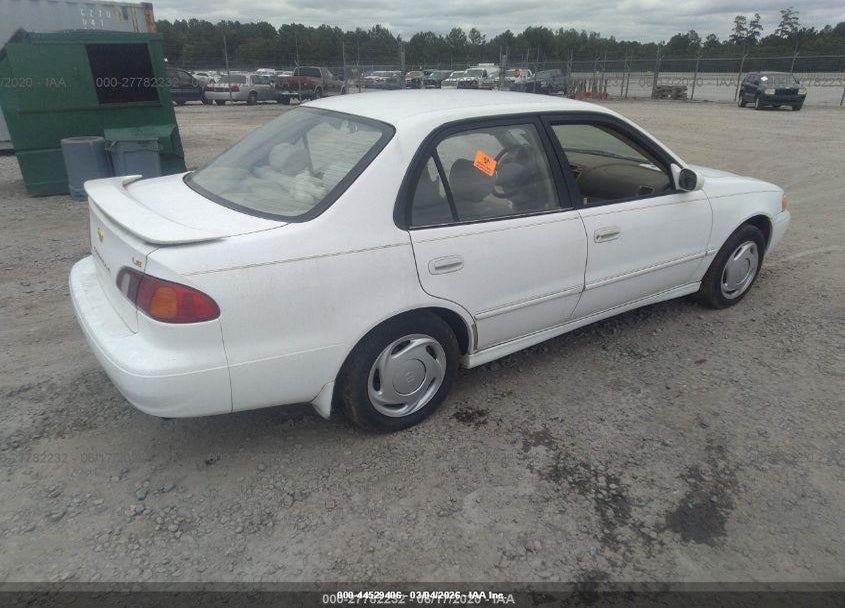 1999 TOYOTA COROLLA LE VIN: 2T1BR12E6XC168545
