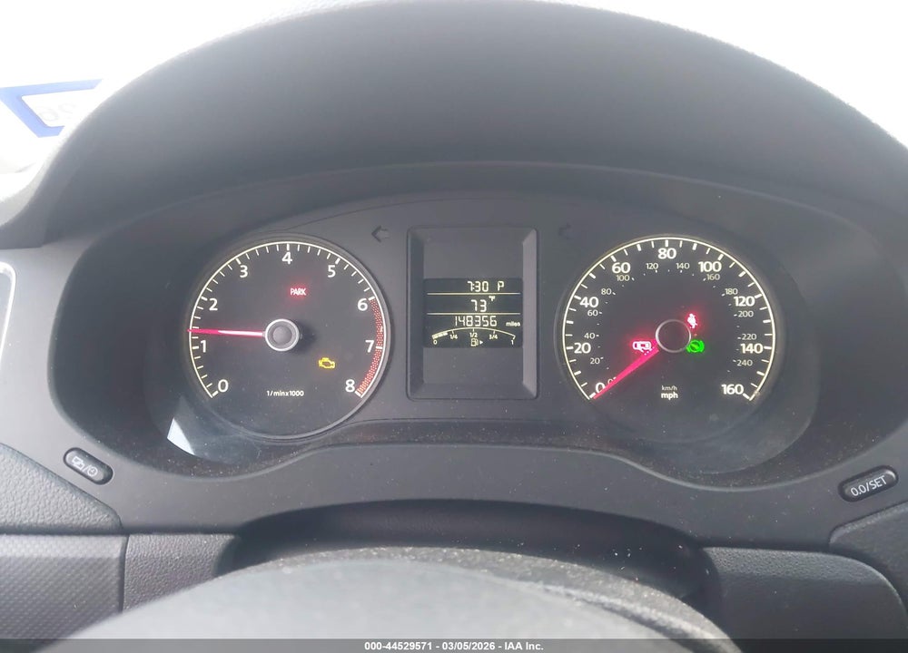 2012 VOLKSWAGEN JETTA 2.0L S VIN: 3VW2K7AJ0CM374464