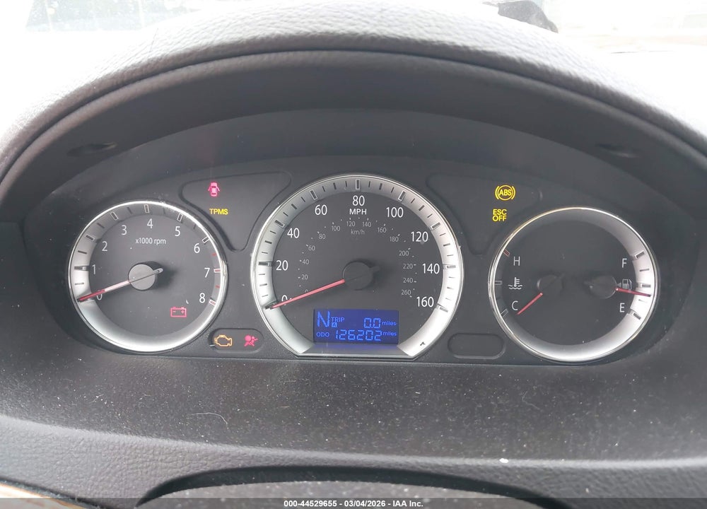2009 HYUNDAI SONATA GLS VIN: 5NPET46C89H434432