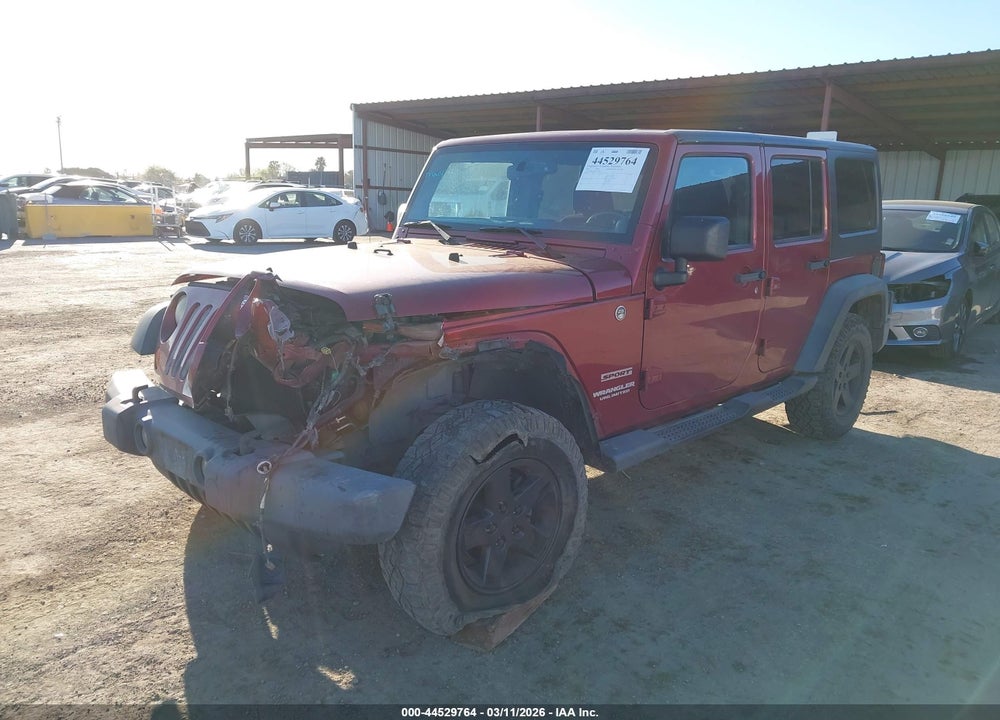 2013 JEEP WRANGLER UNLIMITED SPORT VIN: 1C4BJWDG4DL524160
