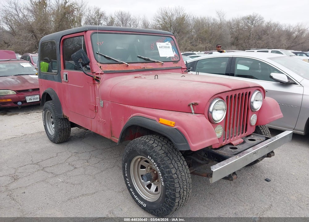 1983 JEEP CJ7 VIN: 1JCCN87E5DT076766