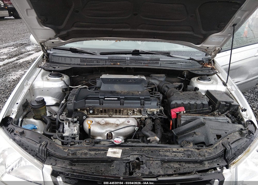 2008 KIA SPECTRA EX VIN: KNAFE122885554026