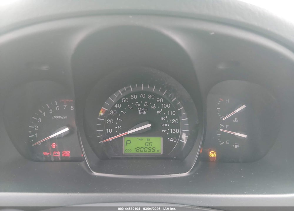 2008 KIA SPECTRA EX VIN: KNAFE122885554026