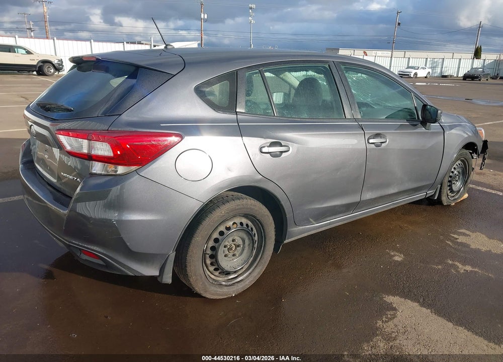 2019 SUBARU IMPREZA 2.0I VIN: 4S3GTAA66K3718801