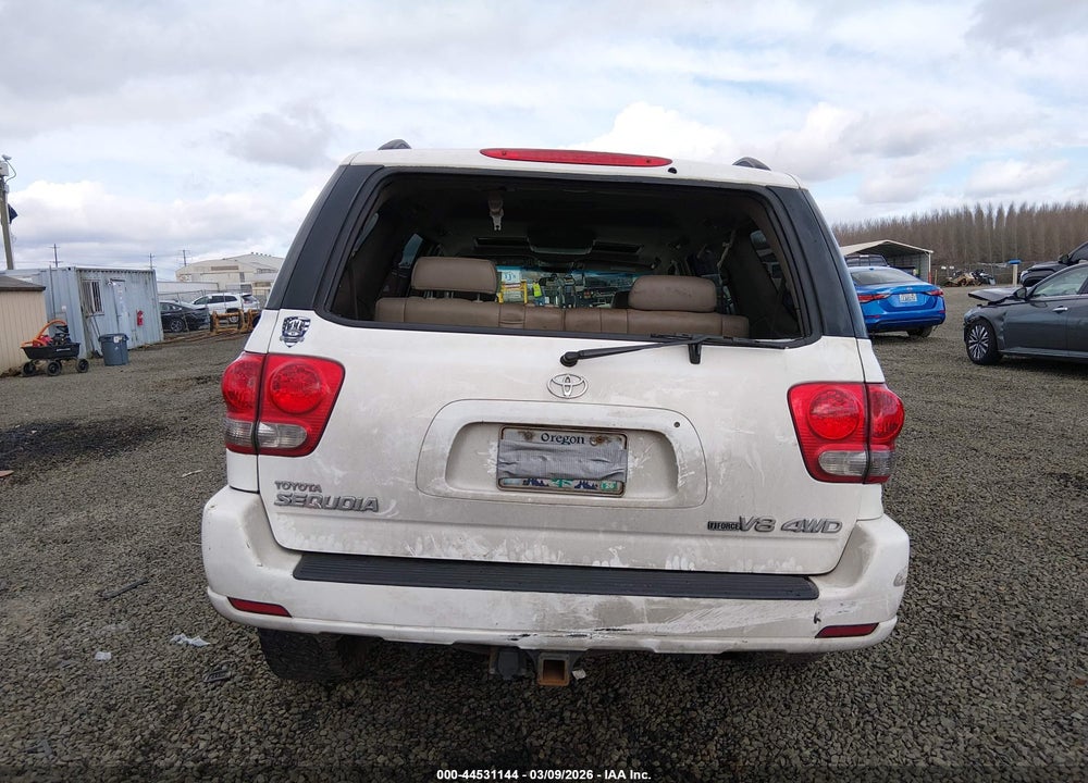 2007 TOYOTA SEQUOIA SR5 V8 VIN: 5TDBT44A07S289267