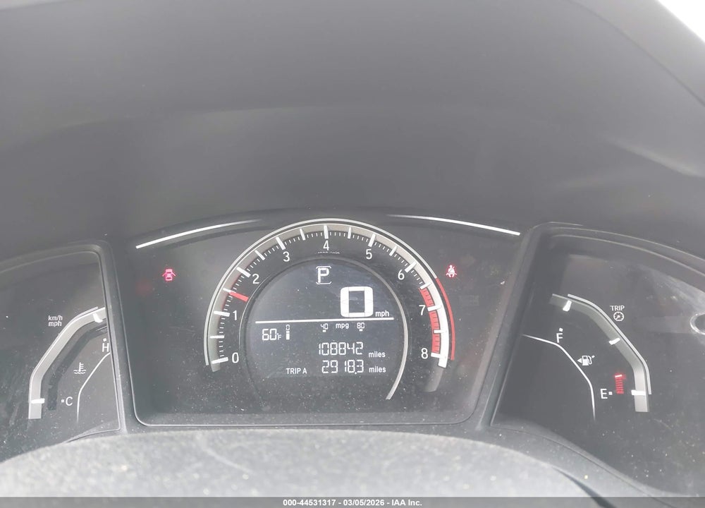 2017 HONDA CIVIC VIN: SHHFK7H46HU216936