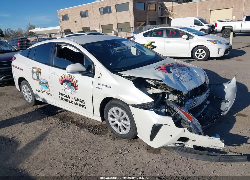 2020 TOYOTA PRIUS LE VIN: JTDKARFU2L3116114
