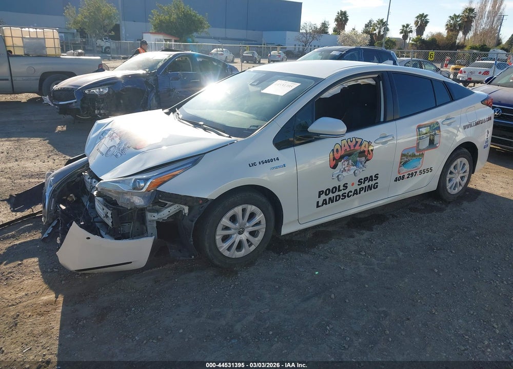 2020 TOYOTA PRIUS LE VIN: JTDKARFU2L3116114
