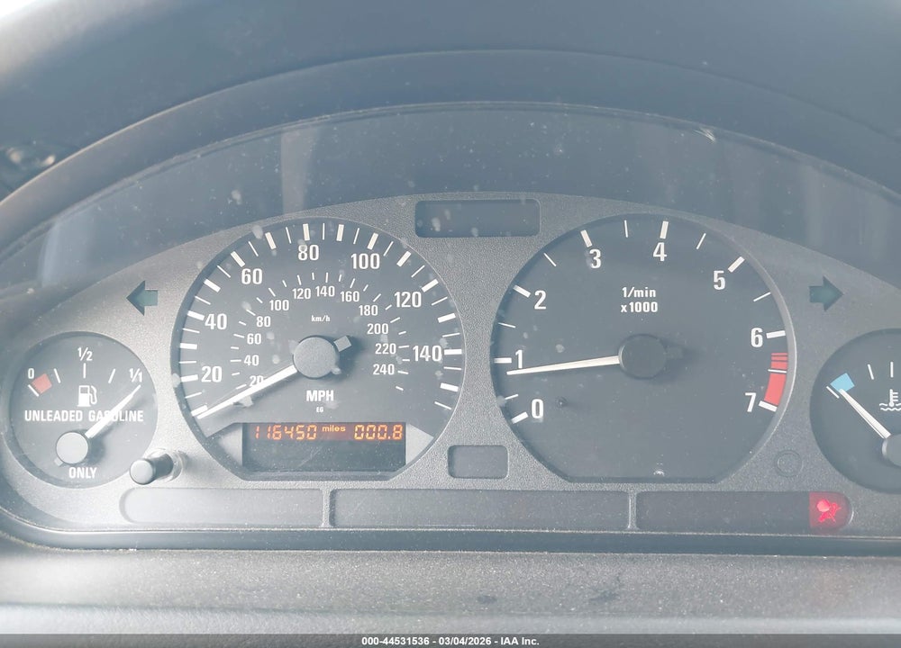 1997 BMW Z3 1.9L ROADSTER VIN: 4USCH7322VLE03010