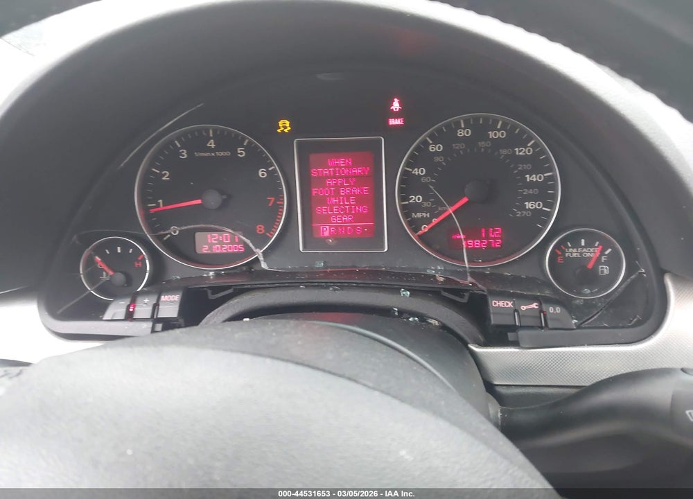 2006 AUDI A4 2.0T VIN: WAUDF78E96A125605