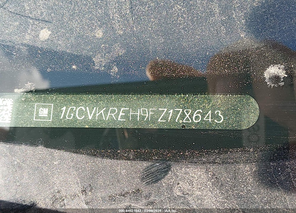 2015 CHEVROLET SILVERADO 1500 1LT VIN: 1GCVKREH9FZ178643