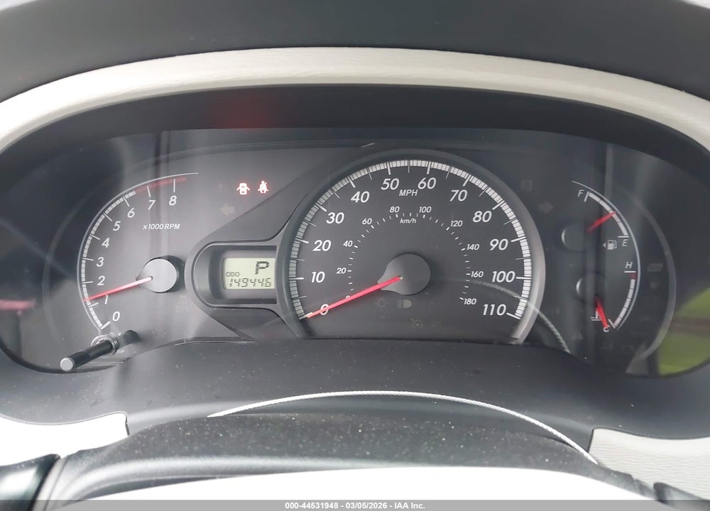 2012 TOYOTA SIENNA LE V6 8 PASSENGER VIN: 5TDKK3DC6CS276032
