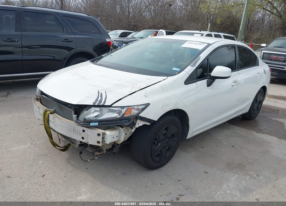 2013 HONDA CIVIC LX VIN: 19XFB2F59DE015211
