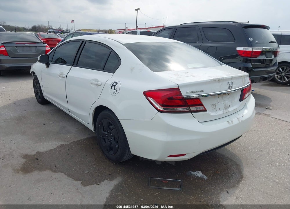 2013 HONDA CIVIC LX VIN: 19XFB2F59DE015211