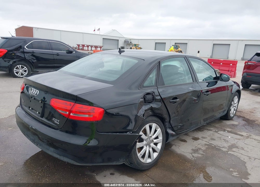 2014 AUDI A4 2.0T PREMIUM VIN: WAUBFAFL8EN010376