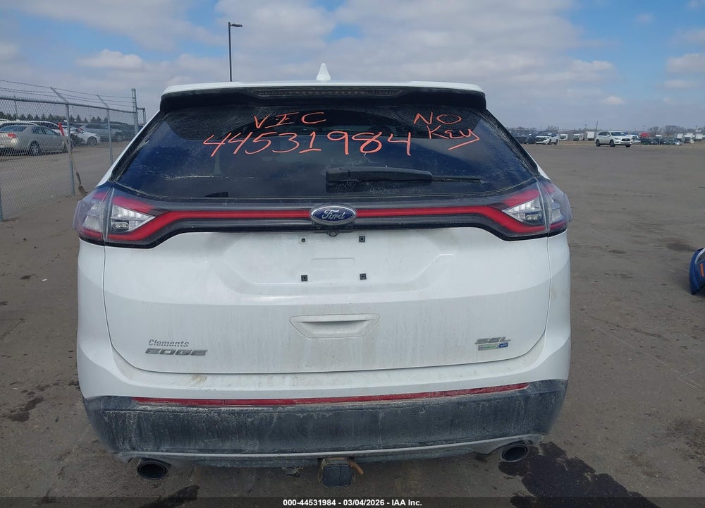 2015 FORD EDGE SEL VIN: 2FMTK4J91FBC25851