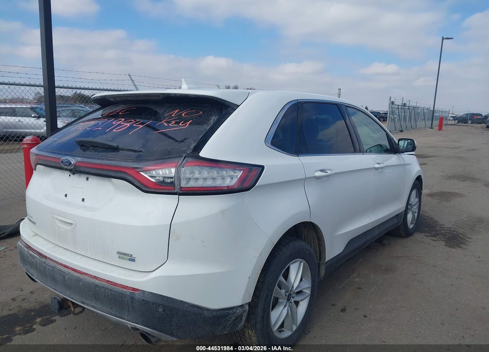 2015 FORD EDGE SEL VIN: 2FMTK4J91FBC25851