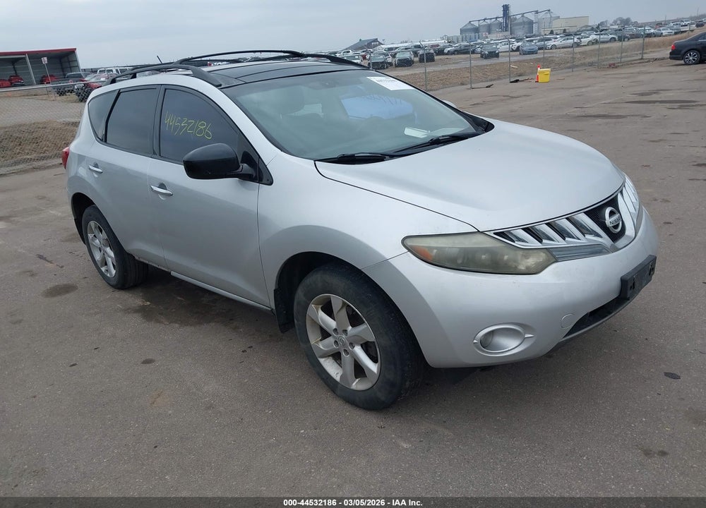 2009 NISSAN MURANO SL VIN: JN8AZ18UX9W009083