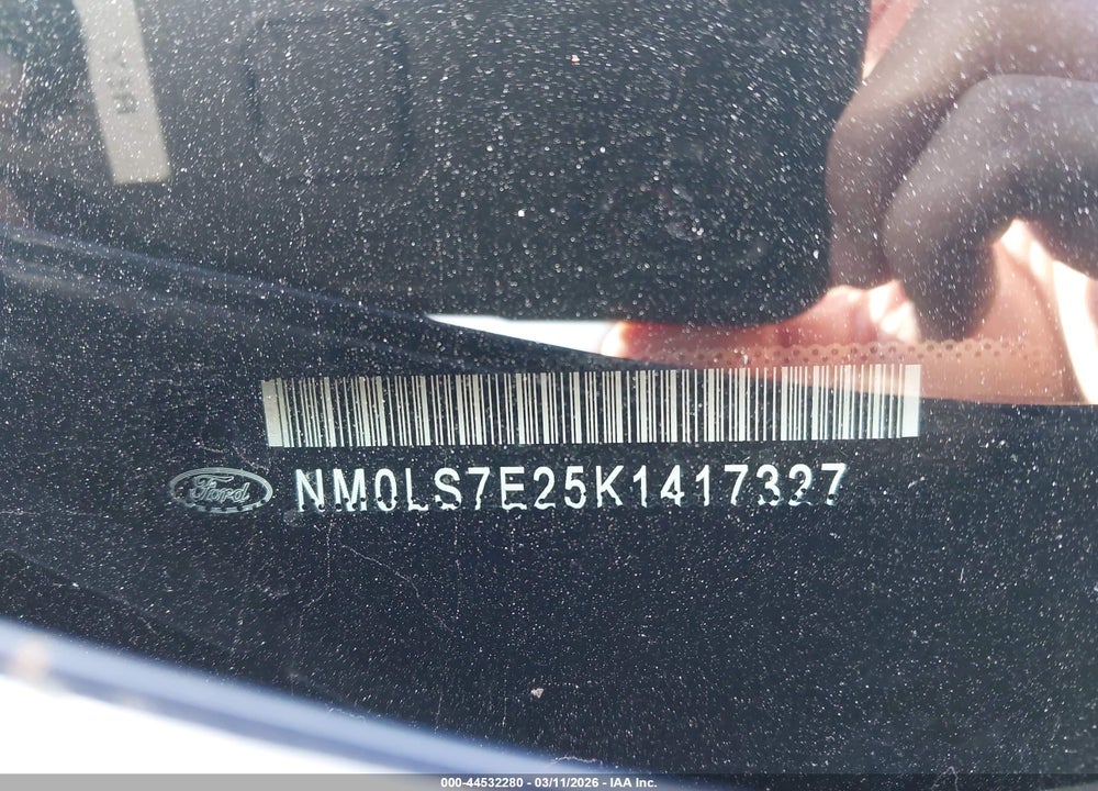 2019 FORD TRANSIT CONNECT XL VIN: NM0LS7E25K1417327