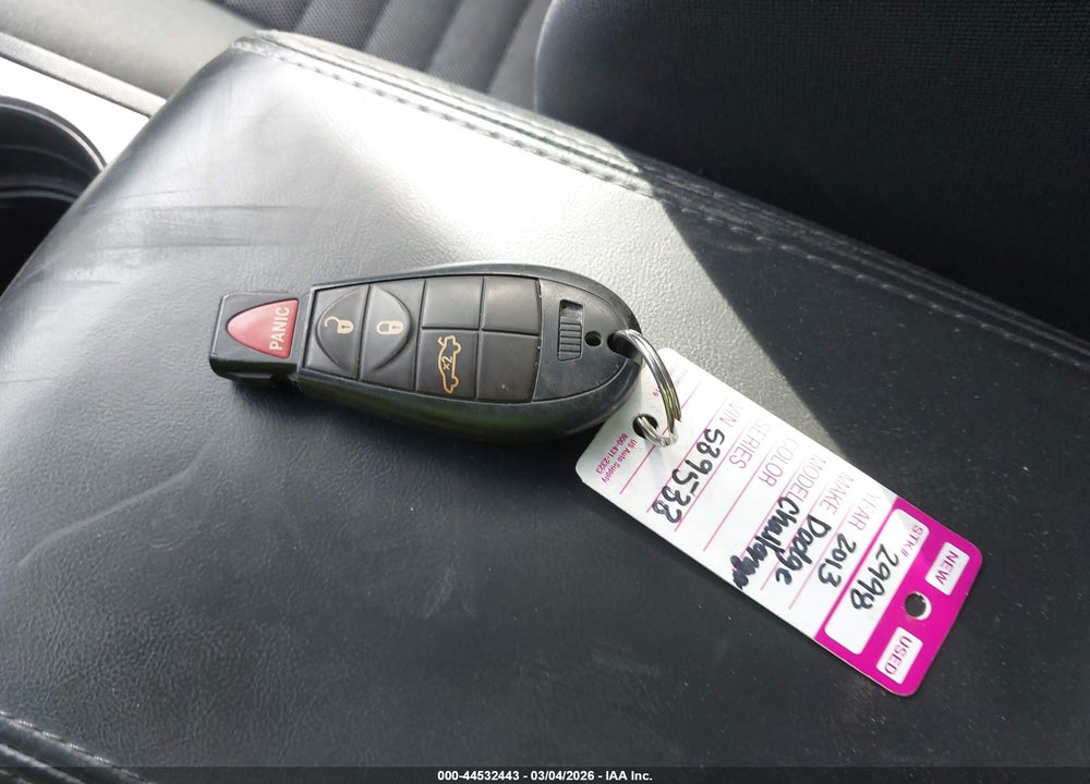 2013 DODGE CHALLENGER SXT VIN: 2C3CDYAG8DH539533