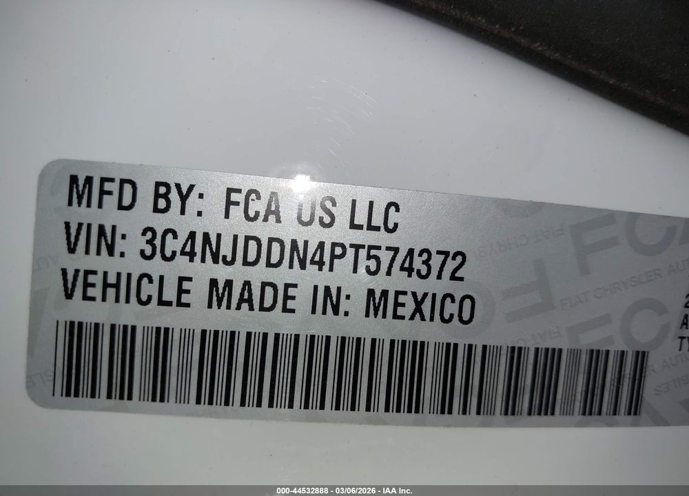 2023 JEEP COMPASS TRAILHAWK 4X4 VIN: 3C4NJDDN4PT574372
