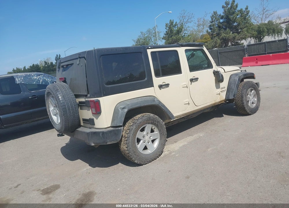 2011 JEEP WRANGLER UNLIMITED SPORT VIN: 1J4BA3H19BL531228