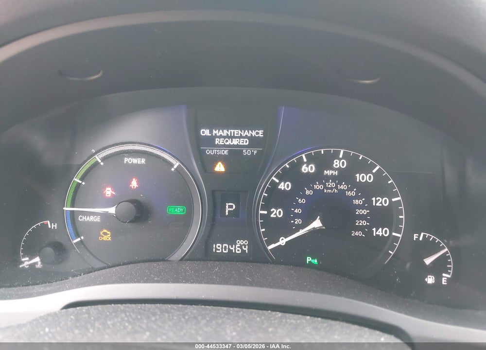 2010 LEXUS RX 450H VIN: JTJBC1BA7A2413449