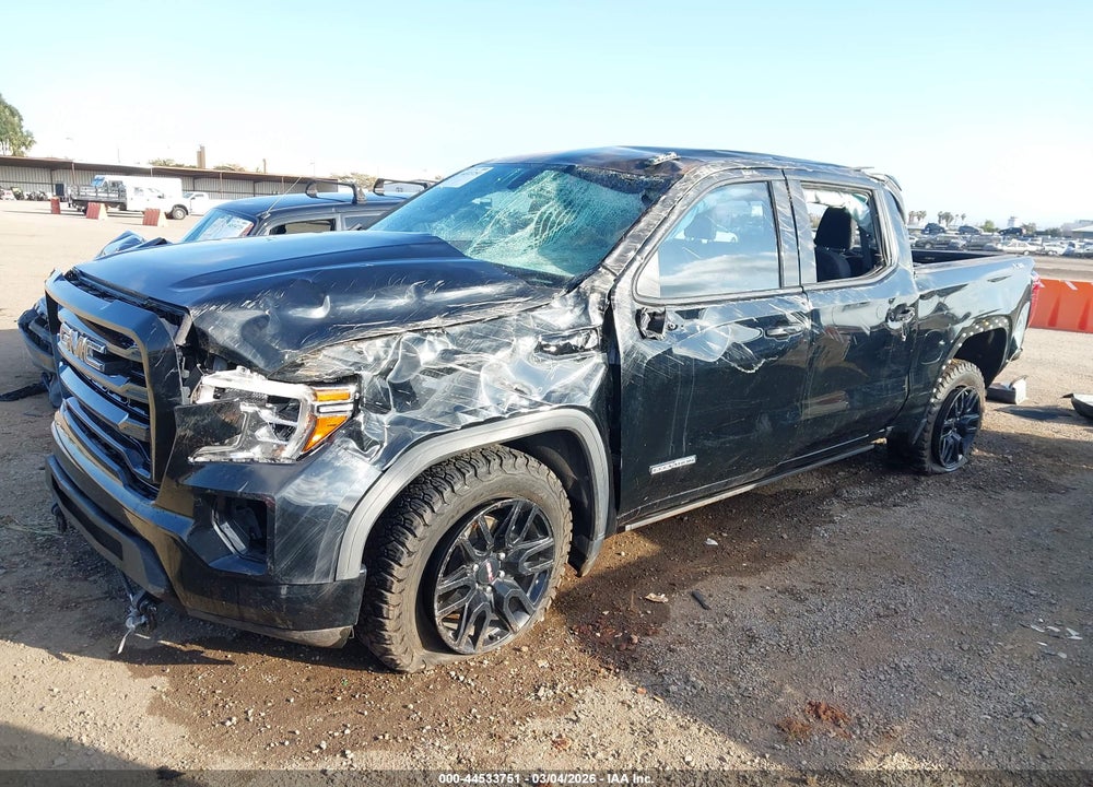2021 GMC SIERRA 1500 4WD  SHORT BOX ELEVATION VIN: 3GTU9CED9MG449571