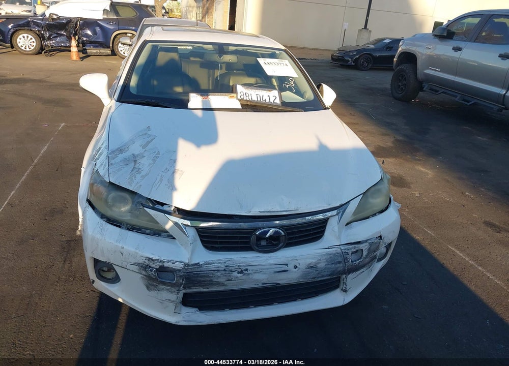 2011 LEXUS CT 200H PREMIUM VIN: JTHKD5BH6B2004282