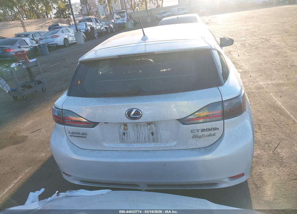 2011 LEXUS CT 200H PREMIUM VIN: JTHKD5BH6B2004282