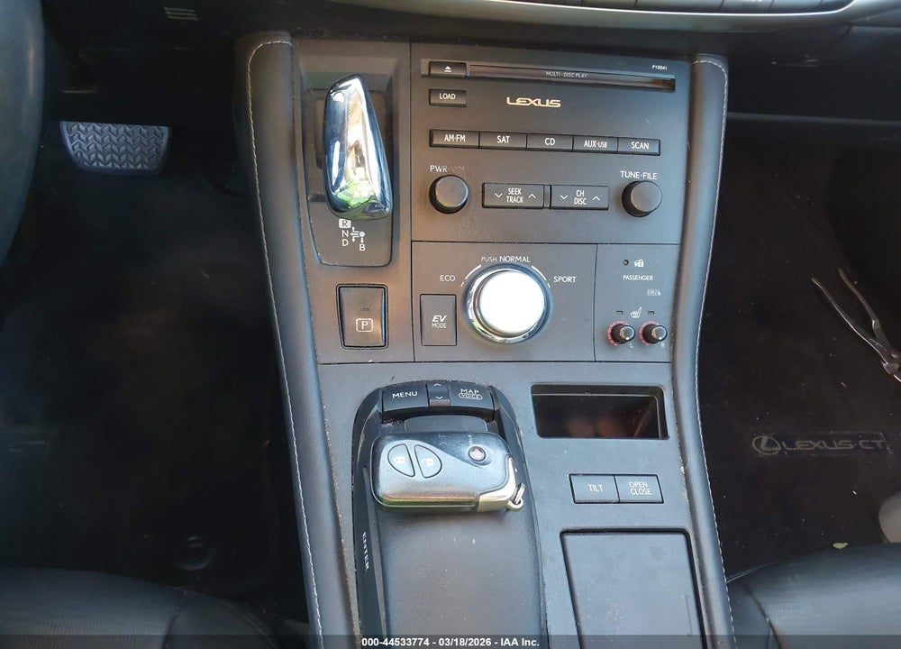 2011 LEXUS CT 200H PREMIUM VIN: JTHKD5BH6B2004282