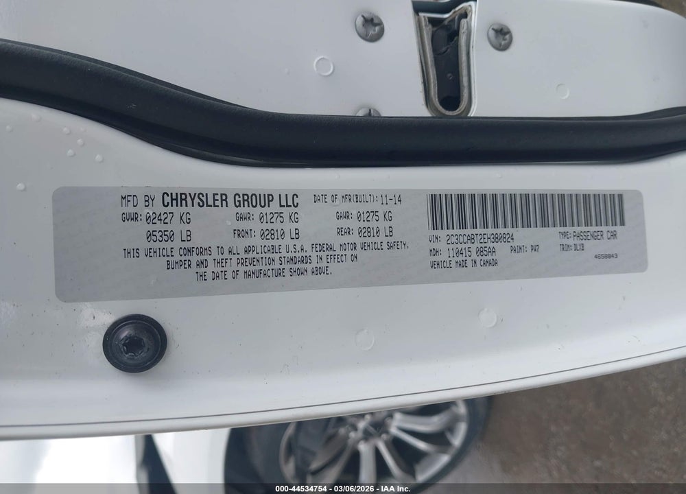 2014 CHRYSLER 300 300S VIN: 2C3CCABT2EH380824