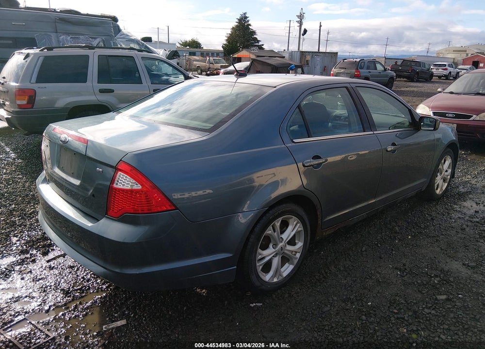 2012 FORD FUSION SE VIN: 3FAHP0HAXCR130597