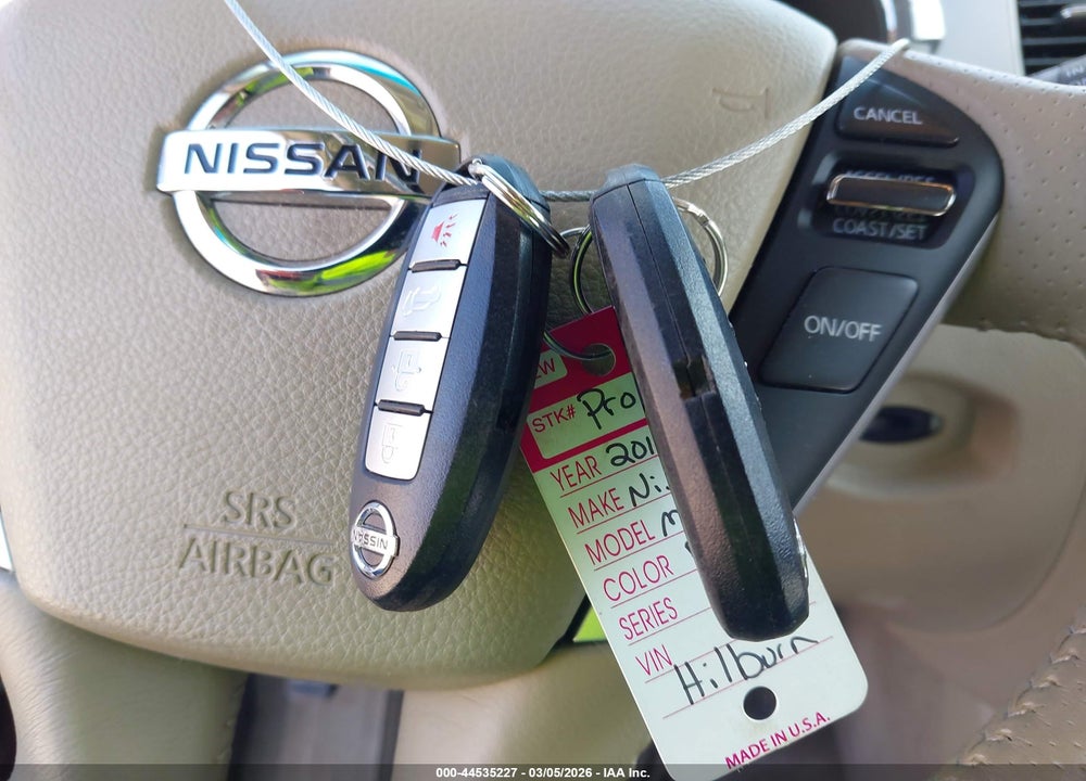 2012 NISSAN MURANO SL VIN: JN8AZ1MW1CW225970