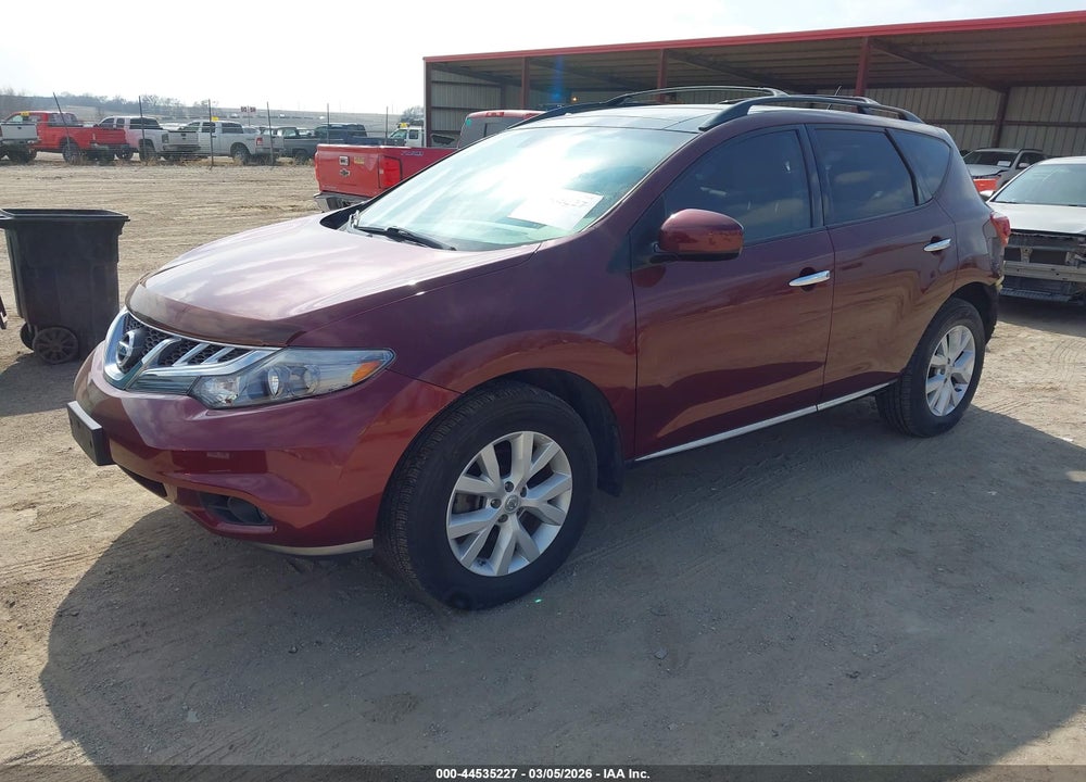 2012 NISSAN MURANO SL VIN: JN8AZ1MW1CW225970